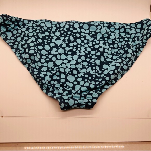 NWOT MELIKA bikini bottom light blue and navy Size XSmall - Picture 2 of 6